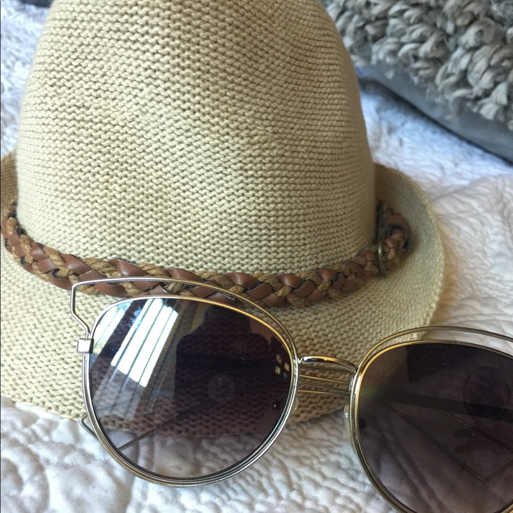 Fedora with sunglasses bundle